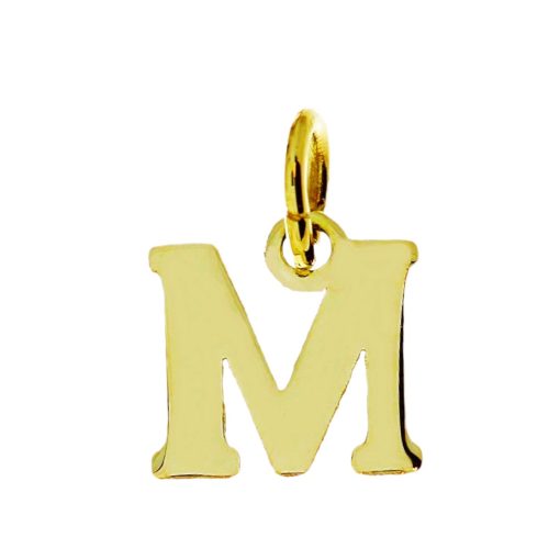 Star juwelier | Goud Hanger Letter M 14 karaats | Nu te koop bij 14Karaats.nl | 10001091-Pendants