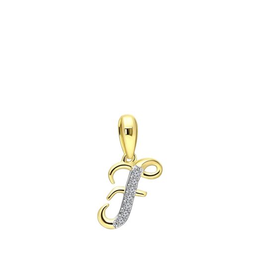 Lucardi | Lucardi Dames alfabet hanger met diamant (0