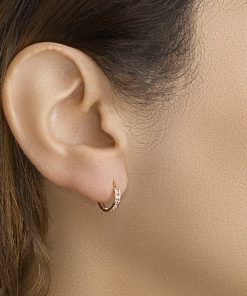Sense Jewelry | Klapoorringen Zirkonia | Nu te koop bij 14Karaats.nl | 10001087-Earrings/Body-piercing Jewellery