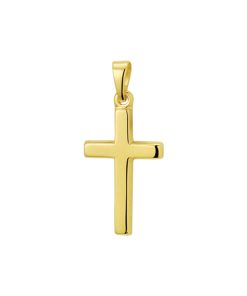 The Jewelry Collection | The Jewelry Collection Hanger Kruis - Goud | Nu te koop bij 14Karaats.nl | 10001091-Pendants