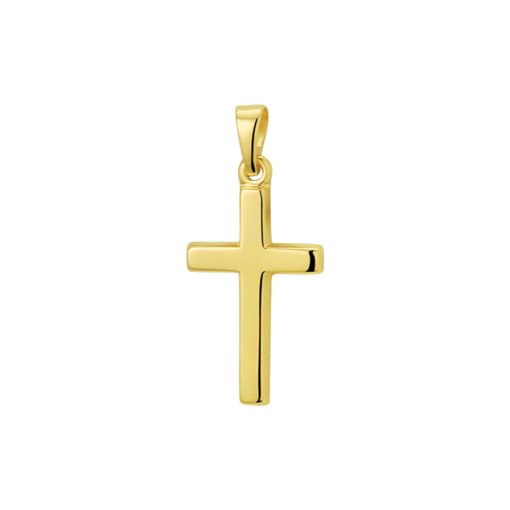 The Jewelry Collection | The Jewelry Collection Hanger Kruis - Goud | Nu te koop bij 14Karaats.nl | 10001091-Pendants
