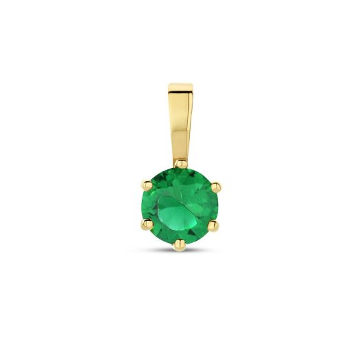Marie-Celeste | Marie Celeste hanger met geboortesteen zirkonia - 4 - Goud | Nu te koop bij 14Karaats.nl | 10001091-Pendants