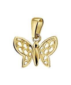 Sense Jewelry | Hanger Vlinder Poli/mat | Nu te koop bij 14Karaats.nl | 10001091-Pendants