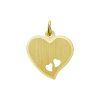 Sense Jewelry | Graveerhanger Hart Mat Gediamanteerd | Nu te koop bij 14Karaats.nl | 10001091-Pendants