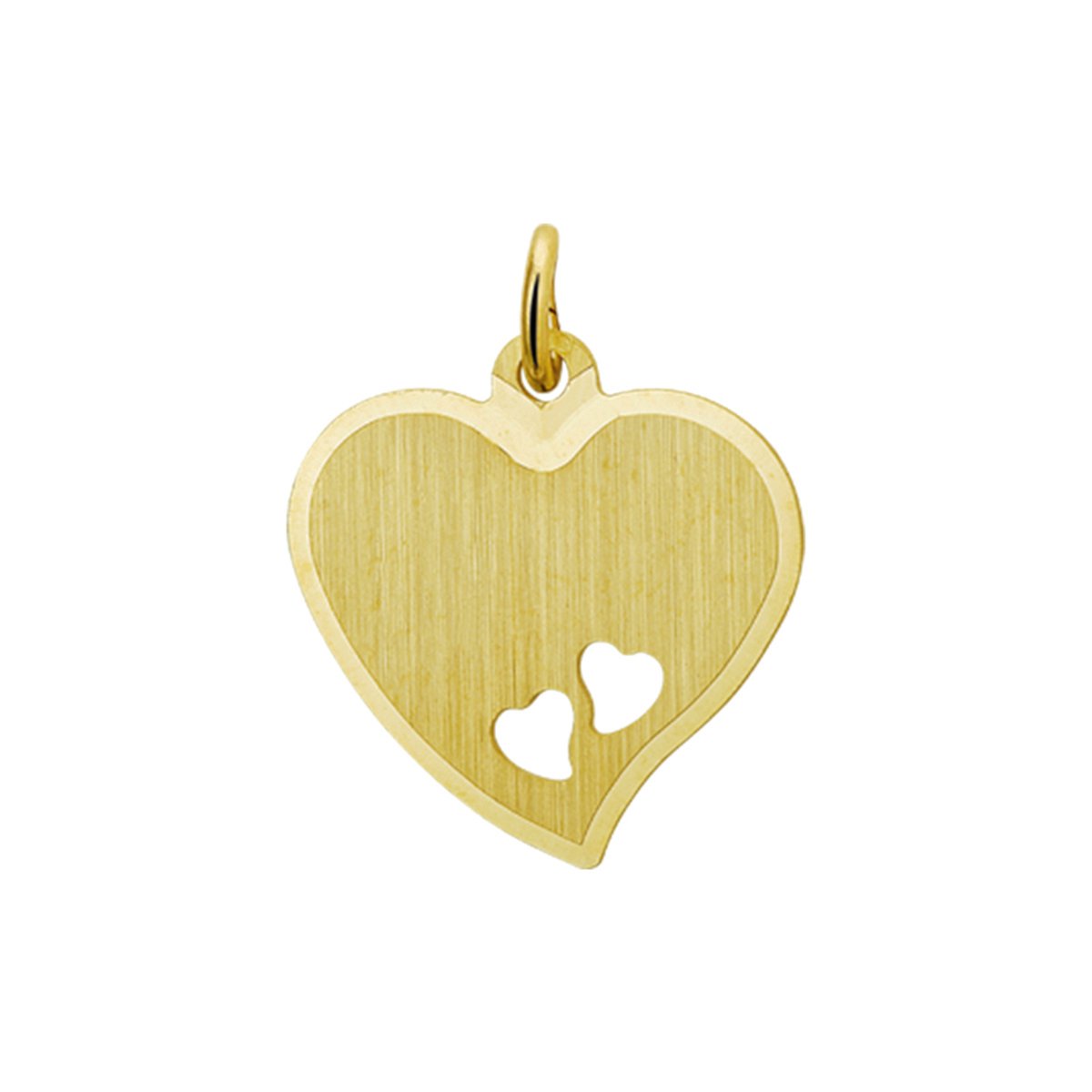 Sense Jewelry | Graveerhanger Hart Mat Gediamanteerd | Koop bij 14Karaats.nl Sense Jewelry | Graveerhanger Hart Mat Gediamanteerd | Nu te koop bij 14Karaats.nl | 10001091-Pendants