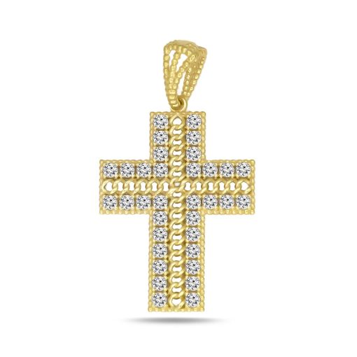 Zwartevalk | Juwelier Zwartevalk 14 karaat gouden kruis hanger - 14.293 | Nu te koop bij 14Karaats.nl | 10001091-Pendants