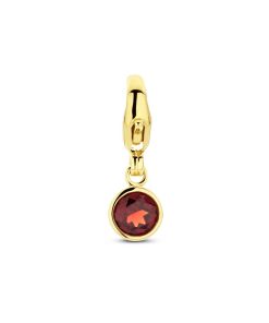 Its-Beautiful | Slotbedel Met Geboortesteen 14K Geelgoud | Nu te koop bij 14Karaats.nl | 10001091-Pendants