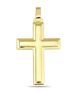 Zwartevalk | Juwelier Zwartevalk 14 karaat gouden kruis hanger - 14.291 | Nu te koop bij 14Karaats.nl | 10001091-Pendants