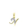 Lucardi | Lucardi Dames alfabet hanger met diamant (0