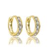 Zwartevalk | Juwelier Zwartevalk 14 karaat gouden kinder oorbellen met zirkonia - 12.111.064/11 mm | Nu te koop bij 14Karaats.nl | 10001087-Earrings/Body-piercing Jewellery
