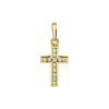 The Jewelry Collection | Huiscollectie Hanger Geelgoud Kruis En Zirkonia | Nu te koop bij 14Karaats.nl | 10001091-Pendants