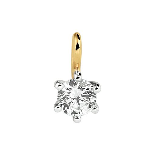 Its-Beautiful | Geelgouden Hanger met Kleurloze Zirkonia | Nu te koop bij 14Karaats.nl | 10001091-Pendants