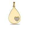 Zwartevalk | Juwelier Zwartevalk 14 karaat gouden druppel hanger | Nu te koop bij 14Karaats.nl | 10001091-Pendants