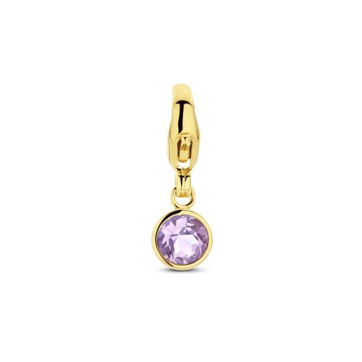 Its-Beautiful | Slotbedel Met Geboortesteen 14K Geelgoud | Nu te koop bij 14Karaats.nl | 10001091-Pendants