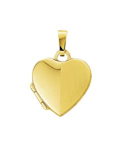 Sense Jewelry | Medaillon Hart Poli/mat | Nu te koop bij 14Karaats.nl | 10001091-Pendants
