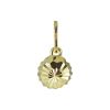 Silventi | Silventi 132400303 Gouden Hangertje - Half Bolletje - Bewerkt - 3 mm Doorsnee - 14 Karaat - Bedel - Goud | Nu te koop bij 14Karaats.nl | 10001091-Pendants