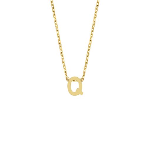 New Bling | New Bling 9NBG-912D Gouden Kubus met Letter D - 3