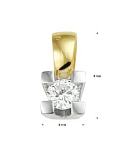 Sense Jewelry | Hanger Diamant 0.10ct H Si | Nu te koop bij 14Karaats.nl | 10001091-Pendants