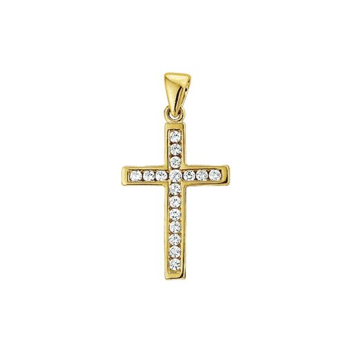 Tomylo | Trendjuwelier huiscollectie 4009570 Gouden bedel kruis | Nu te koop bij 14Karaats.nl | 10001091-Pendants
