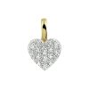 Its-Beautiful | hanger hart zirkonia bicolor gestift | Nu te koop bij 14Karaats.nl | 10001091-Pendants