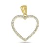 Zwartevalk | Juwelier Zwartevalk 14 karaat gouden hart hanger met zirkonia - 14.298 | Nu te koop bij 14Karaats.nl | 10001091-Pendants
