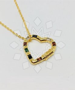 QoF | Rose Gold Hart Ketting - 35cm + 5cm | Nu te koop bij 14Karaats.nl | 10001091-Pendants