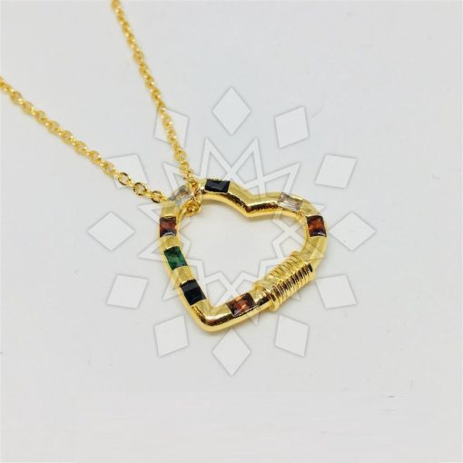 QoF | Rose Gold Hart Ketting - 35cm + 5cm | Nu te koop bij 14Karaats.nl | 10001091-Pendants