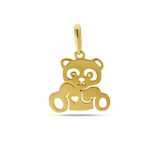 Silventi | Silventi 9NBSAM-G230314 Gouden Hangertje Beertje - 11