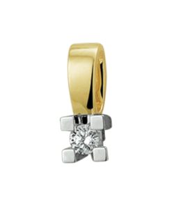 The Jewelry Collection | The Jewelry Collection Hanger Diamant 0.05ct H Si - Goud | Nu te koop bij 14Karaats.nl | 10001091-Pendants