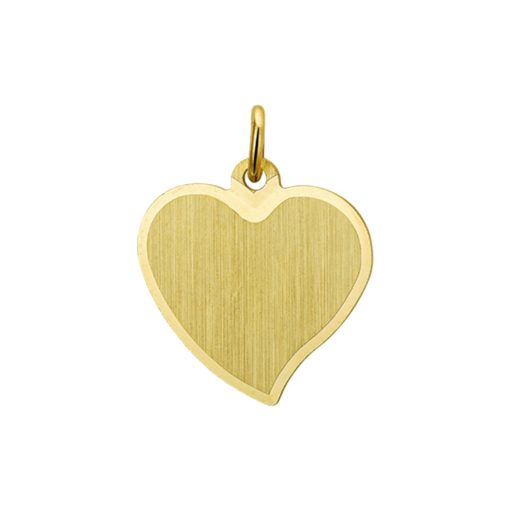 Sense Jewelry | Graveerhanger Hart Poli/mat | Nu te koop bij 14Karaats.nl | 10001091-Pendants