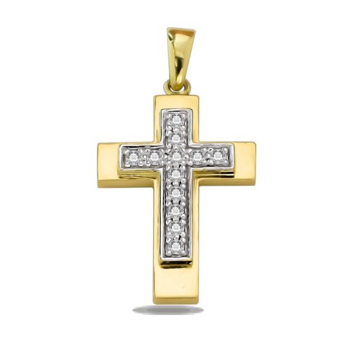 Zwartevalk | Juwelier Zwartevalk 14 karaat gouden kruis hanger - 14.242 | Nu te koop bij 14Karaats.nl | 10001091-Pendants