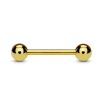 LMPiercings NL | Piercing gold plated basis 14 mm - LMPiercings | Nu te koop bij 14Karaats.nl | 10001087-Earrings/Body-piercing Jewellery