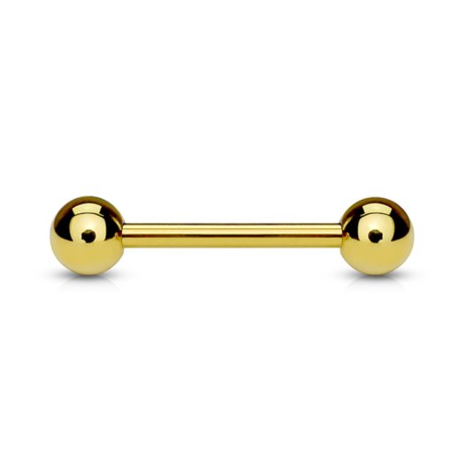 LMPiercings NL | Piercing gold plated basis 14 mm - LMPiercings | Nu te koop bij 14Karaats.nl | 10001087-Earrings/Body-piercing Jewellery