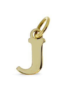 Star juwelier | Goud Hanger Letter J 14 karaats | Nu te koop bij 14Karaats.nl | 10001091-Pendants