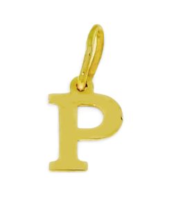 Star juwelier | Goud Hanger Letter P 14 karaats | Nu te koop bij 14Karaats.nl | 10001091-Pendants