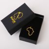 AfricanFabs | AfricanFabs® 18k Vergulde Afrika ketting / hanger - Afrika kaart halsketting Goudkleurig - Afrika continent vorm (Gold plated African Necklace) | Nu te koop bij 14Karaats.nl | 10001091-Pendants