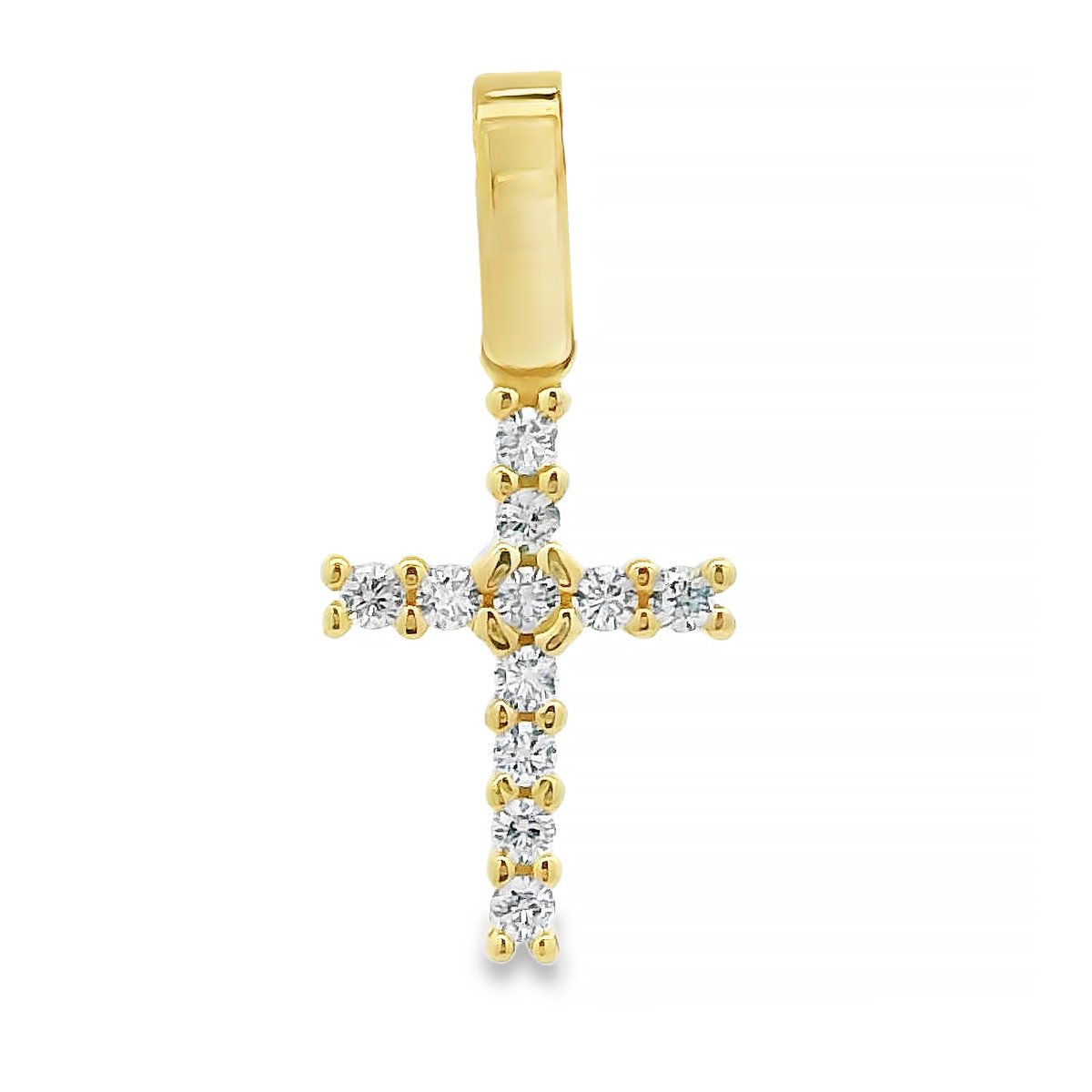 Zwartevalk | Juwelier Zwartevalk 14 karaat gouden kruis hanger met zirkonia - 14.255-A | Koop bij 14Karaats.nl Zwartevalk | Juwelier Zwartevalk 14 karaat gouden kruis hanger met zirkonia - 14.255-A | Nu te koop bij 14Karaats.nl | 10001091-Pendants