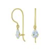 JYC | Joy|S - Zilveren kidney oorbellen - zirkonia druppel - gold plated | Nu te koop bij 14Karaats.nl | 10001087-Earrings/Body-piercing Jewellery