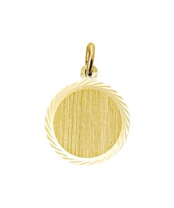 Sense Jewelry | Graveerhanger Mat Gediamanteerd | Nu te koop bij 14Karaats.nl | 10001091-Pendants