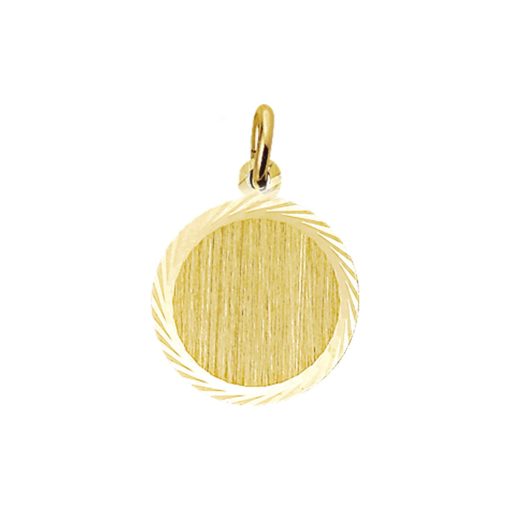 Sense Jewelry | Graveerhanger Mat Gediamanteerd | Nu te koop bij 14Karaats.nl | 10001091-Pendants
