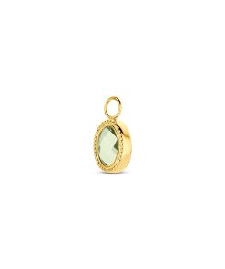 Its-Beautiful | oorringhanger groen amethist | Nu te koop bij 14Karaats.nl | 10001091-Pendants