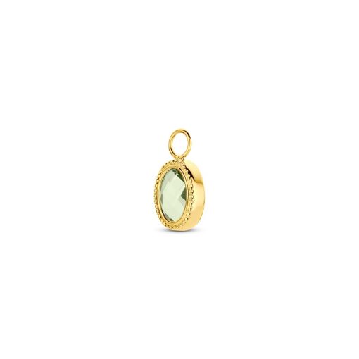Its-Beautiful | oorringhanger groen amethist | Nu te koop bij 14Karaats.nl | 10001091-Pendants