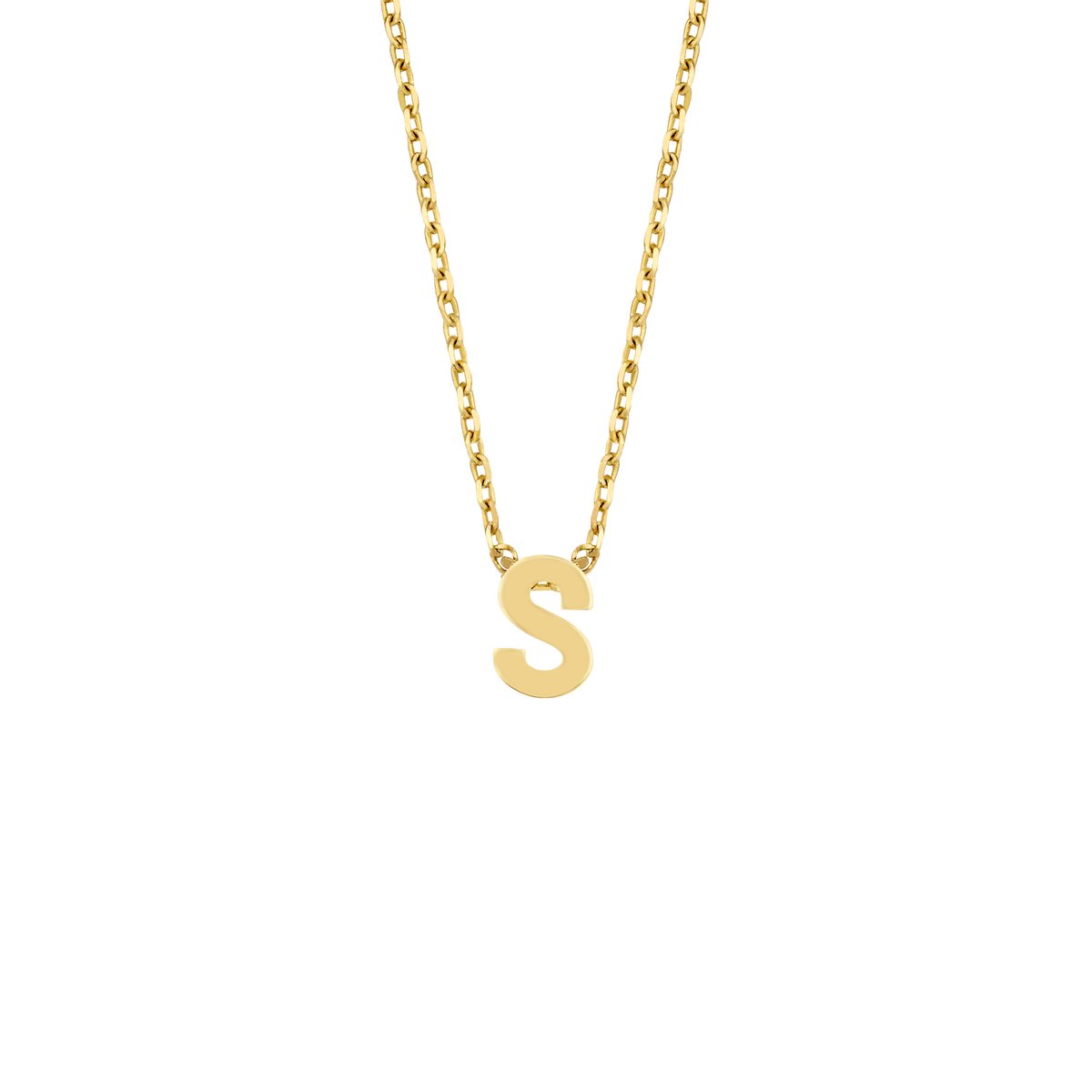 New Bling | New Bling 9NBG-912F Gouden Kubus met Letter F - 3 New Bling | New Bling 9NBG-912F Gouden Kubus met Letter F - 3