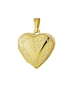Sense Jewelry | Medaillon Hart Gravure | Nu te koop bij 14Karaats.nl | 10001091-Pendants