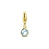 Its-Beautiful | Slotbedel Met Geboortesteen 14K Geelgoud | Nu te koop bij 14Karaats.nl | 10001091-Pendants