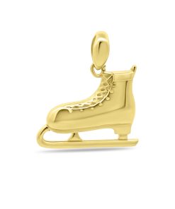 Silventi | Silventi 9NBSAM-G230384 Gouden Hangertje Schaats - 14 Karaat Bedeltje - Schaats 12