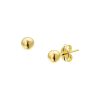 Zwartevalk | Juwelier Zwartevalk - 14 karaat gouden oorknoppen 12.219/4mm | Nu te koop bij 14Karaats.nl | 10001087-Earrings/Body-piercing Jewellery