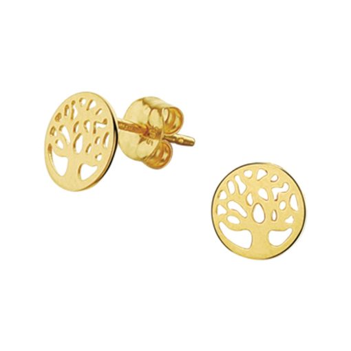 Sense Jewelry | Oorknoppen Levensboom | Nu te koop bij 14Karaats.nl | 10001087-Earrings/Body-piercing Jewellery