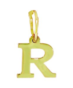 Star juwelier | Goud Hanger Letter R 14 karaats | Nu te koop bij 14Karaats.nl | 10001091-Pendants