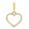 Zwartevalk | Juwelier Zwartevalk 14 karaat gouden hart hanger met zirkonia - 14.303 | Nu te koop bij 14Karaats.nl | 10001091-Pendants
